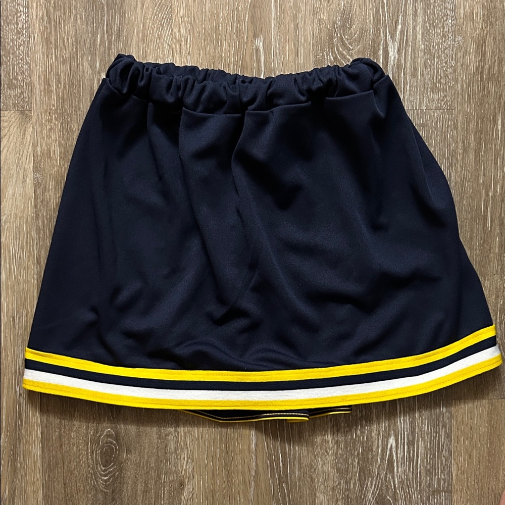 University of Michigan Spirit Wear Navy Skirt with Yellow Accents O/S